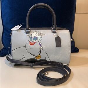 Coach Disney x Coach Rowan NWT Satchel with Ursula Motif